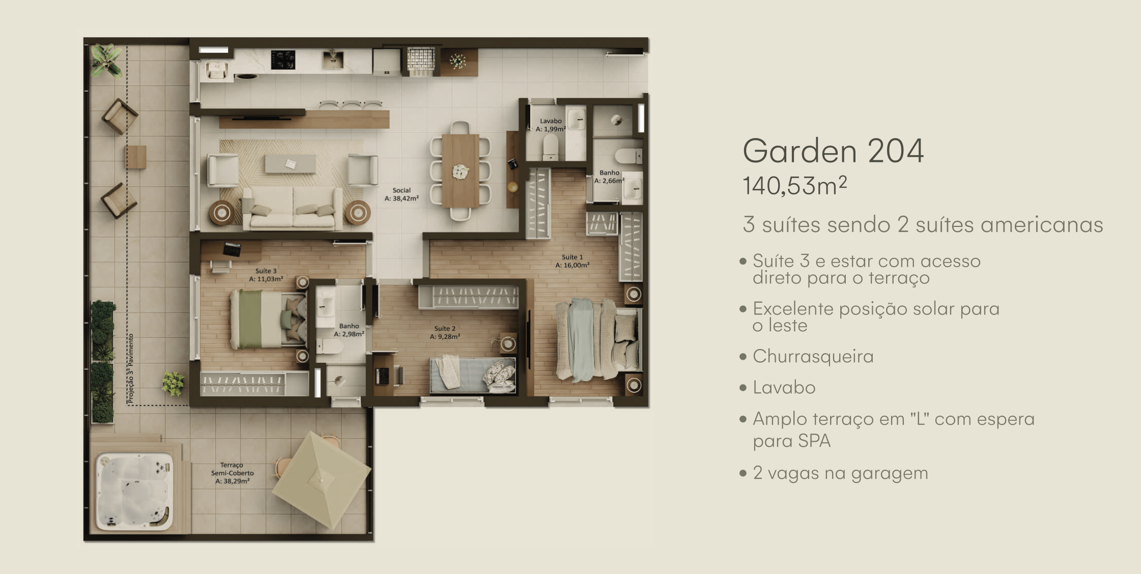 Apartamento à venda com 88m², 2 quartos, 1 suíte, 2 vagas no bairro Tristeza em Porto Alegre - Foto 9