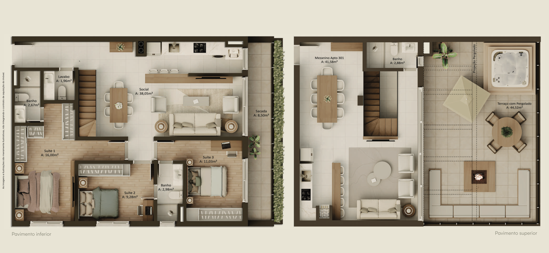 Apartamento à venda com 88m², 2 quartos, 1 suíte, 2 vagas no bairro Tristeza em Porto Alegre - Foto 12