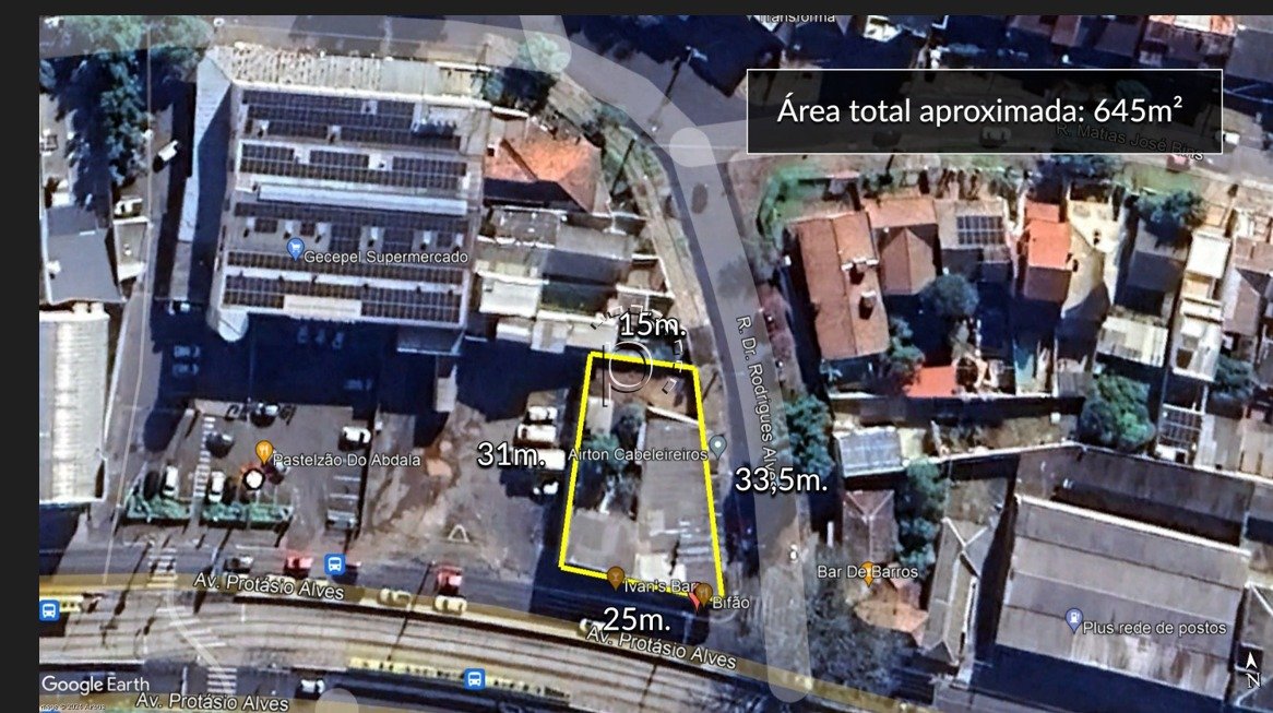 Terreno à venda com 645m² no bairro Petrópolis em Porto Alegre